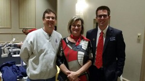 Drs. Scot Caven, Micheline Cote, and Callum Peever brushing up on their adjusting skills at the 2014 Activator Seminar in Toronto