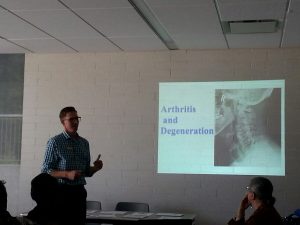 arthritis health education talk spine degeneration peever