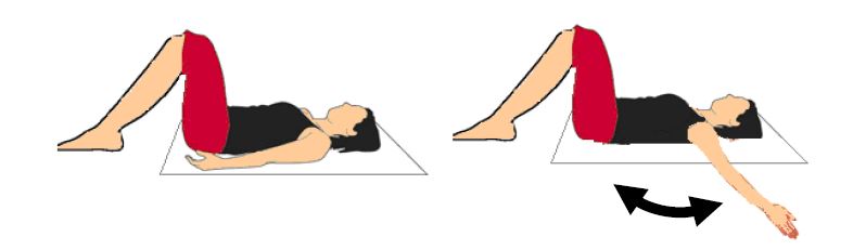 snow angel posture exercise