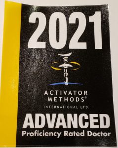 Activator Chiropractic Technique Advanced Proficiency 2021